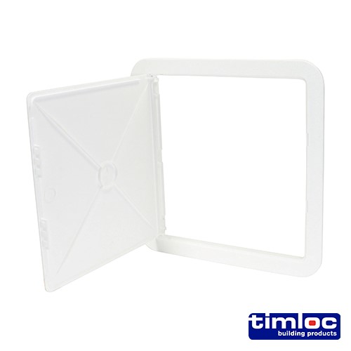 TIMCO Timloc Access Panel - Plastic - Hinged - White - AP300 305 x 305mm