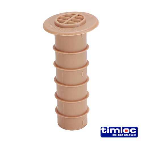 TIMCO Timloc Cavity Wall Drill Vent - Buff - DV2 80mm (50 Pack)