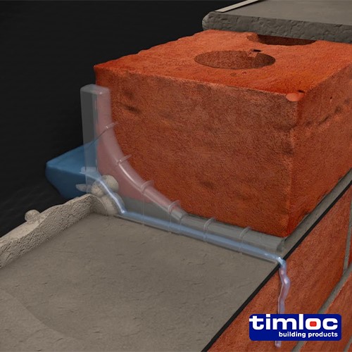 TIMCO Timloc Invisiweep Wall Weep - Terracotta - IW50TE 65 x 10 x 102mm (50 Pack)