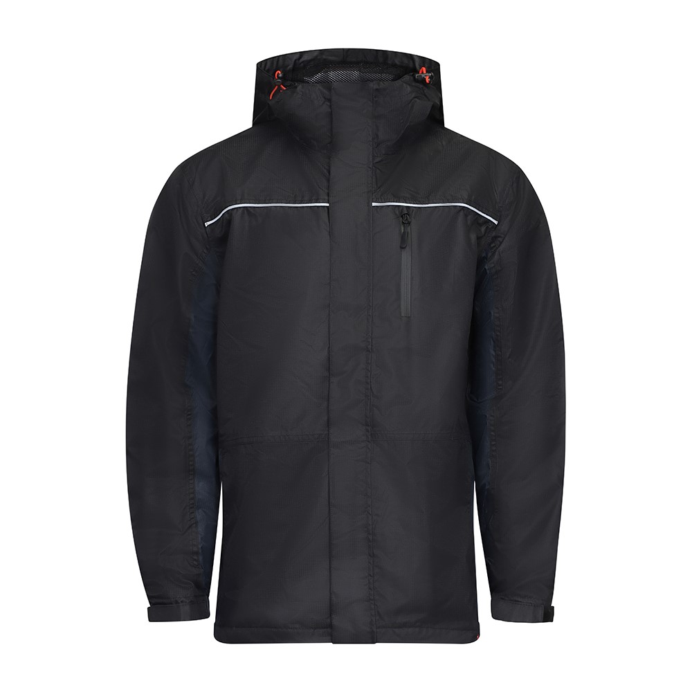 TIMCO Waterproof Lined Rain Jacket - Black Large
