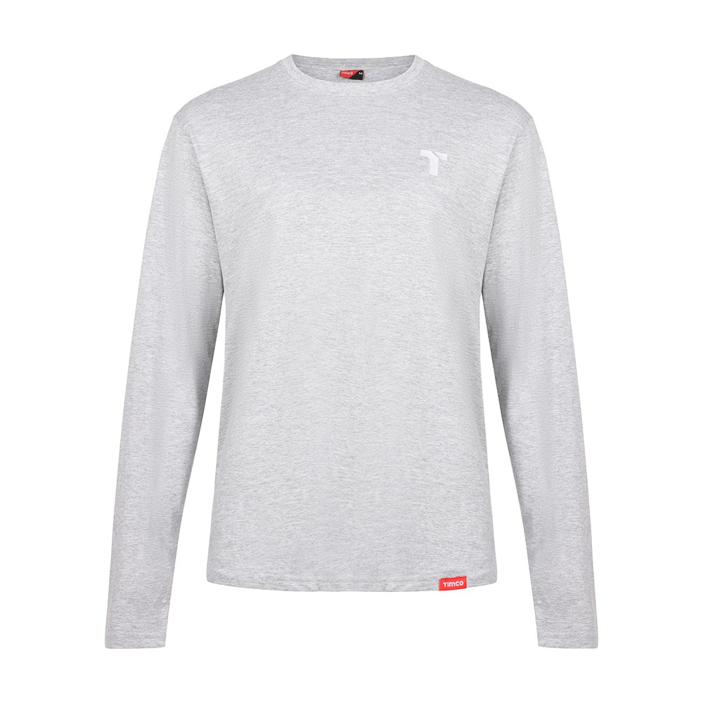 TIMCO Long Sleeve Trade T-Shirt Pack Large (Grey/Red/Green) (3 Bag)