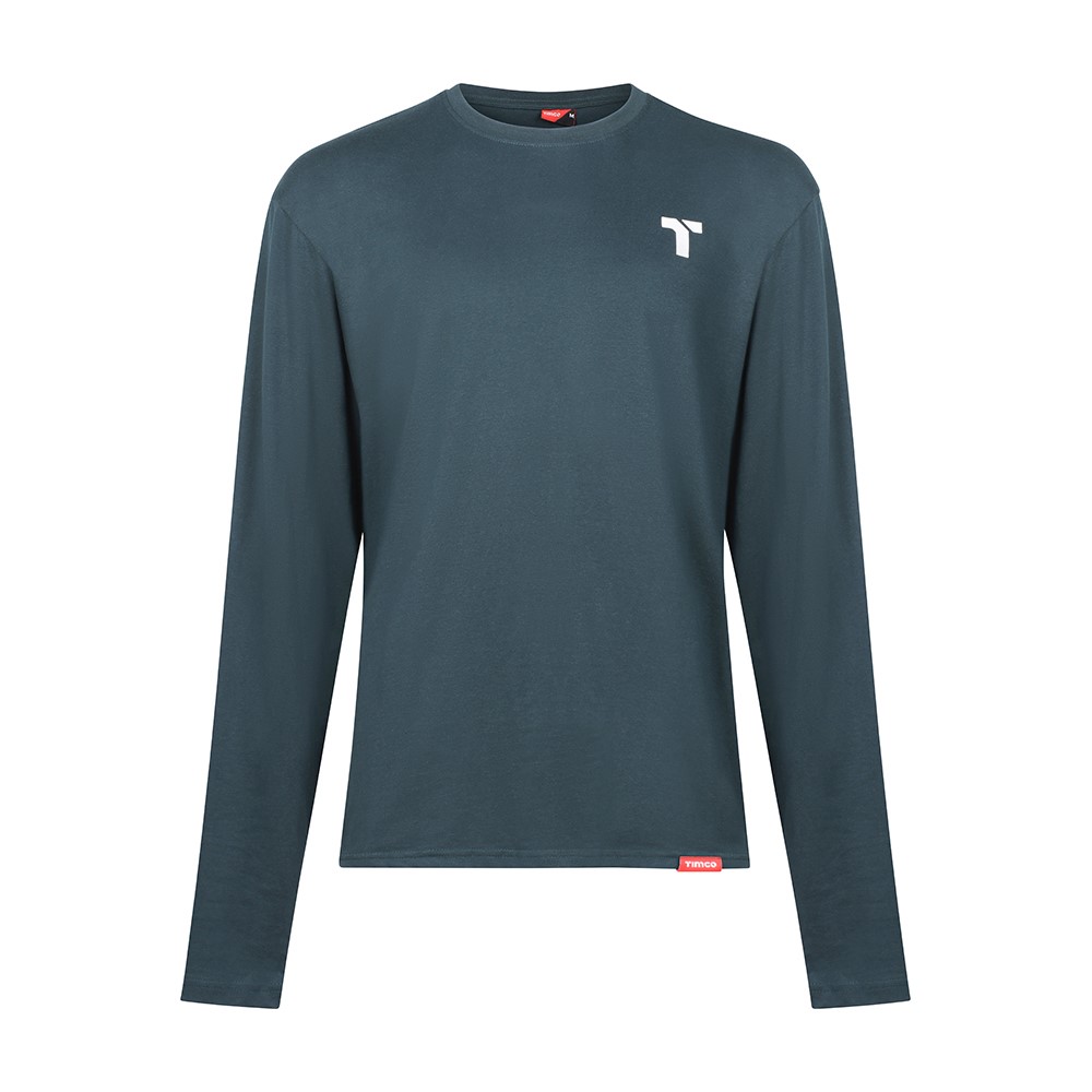 TIMCO Long Sleeve Trade T-Shirt Pack Large (Grey/Red/Green) (3 Bag)