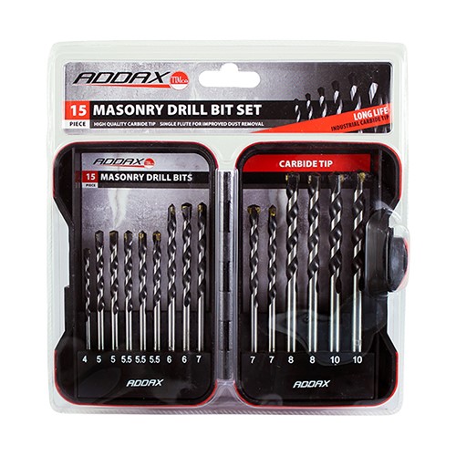 TIMCO Masonry Drill Bit Set 15 Pack (15 Case)