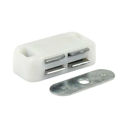 TIMCO Magnetic Catches - White 4kg (2)
