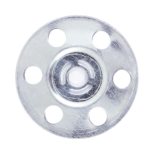 TIMCO Metal Insulation Discs - Galvanised 35mm (100 Pack)