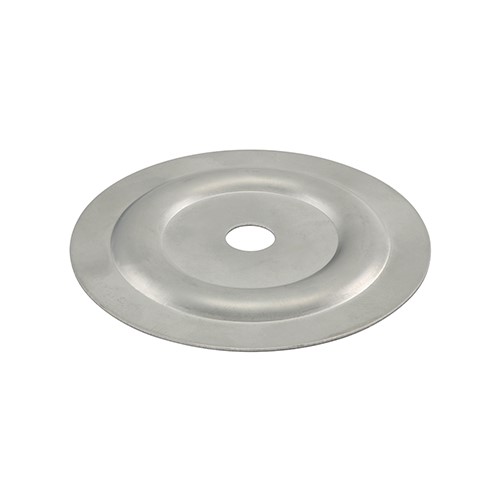 TIMCO Large Metal Insulation Discs - Galvanised 70mm (100 Pack)