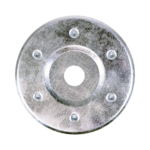 TIMCO Large Metal Insulation Discs - Galvanised 85mm (50 Pack)