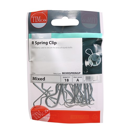 TIMCO Mixed R Spring Clips Mixed (18)