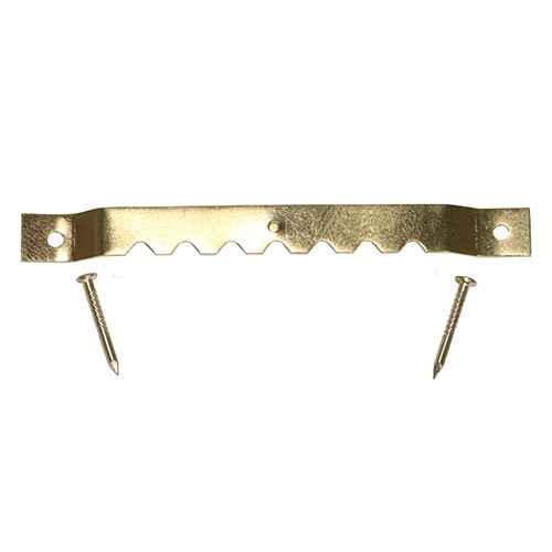 TIMCO Mixed Sawtooth Hangers and Nails - Electro Brass 41mm & 63mm (15)