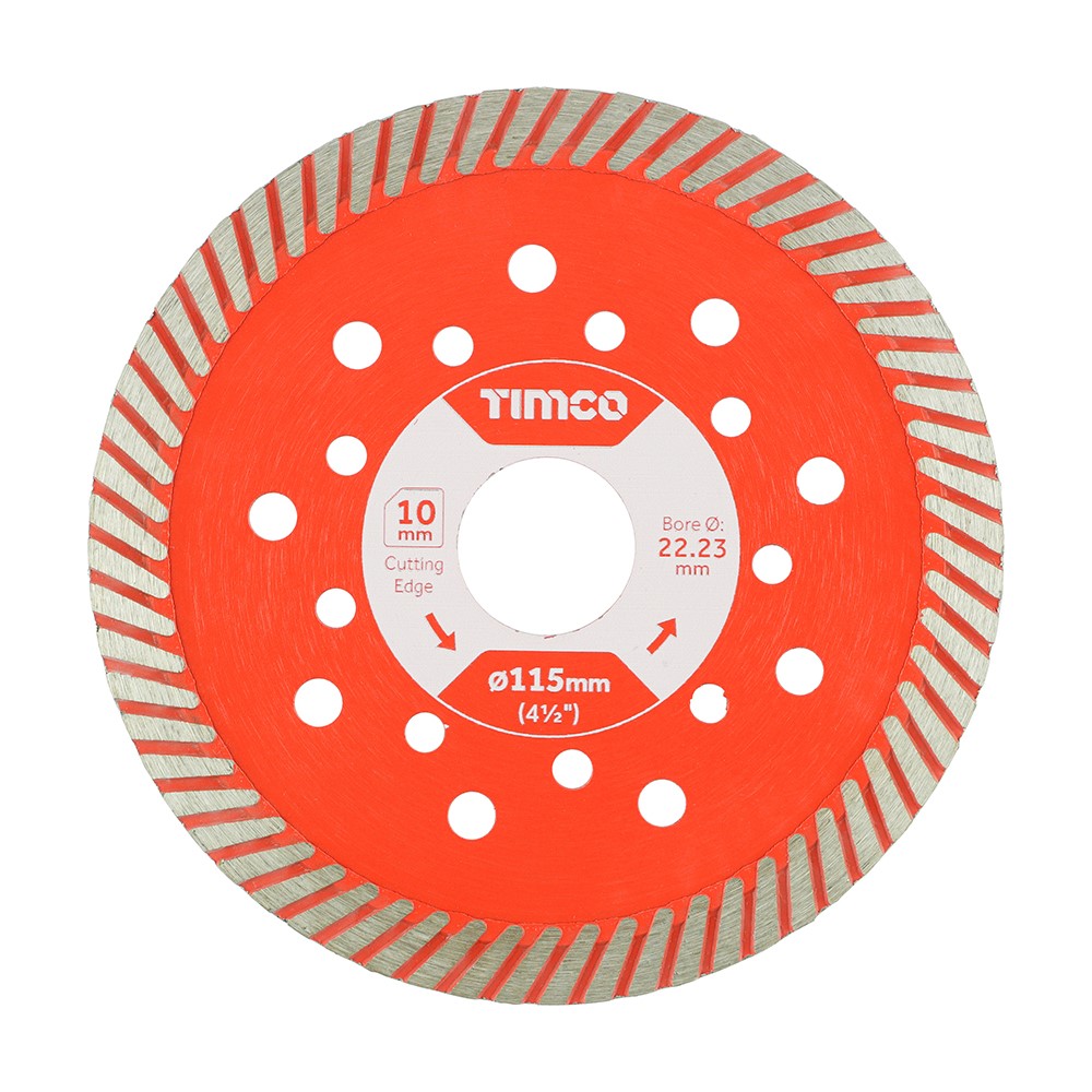 TIMCO Premium Diamond Blade - Turbo Continuous 115 x 22.2mm