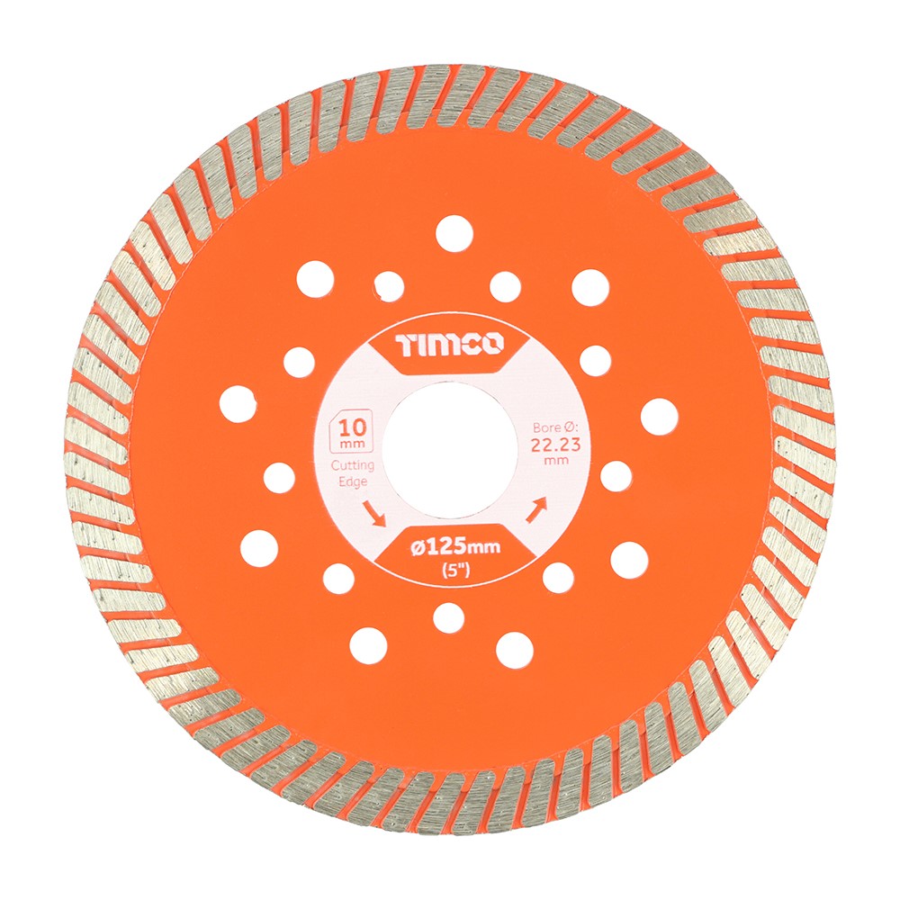 TIMCO Premium Diamond Blade - Turbo Continuous 125 x 22.2mm