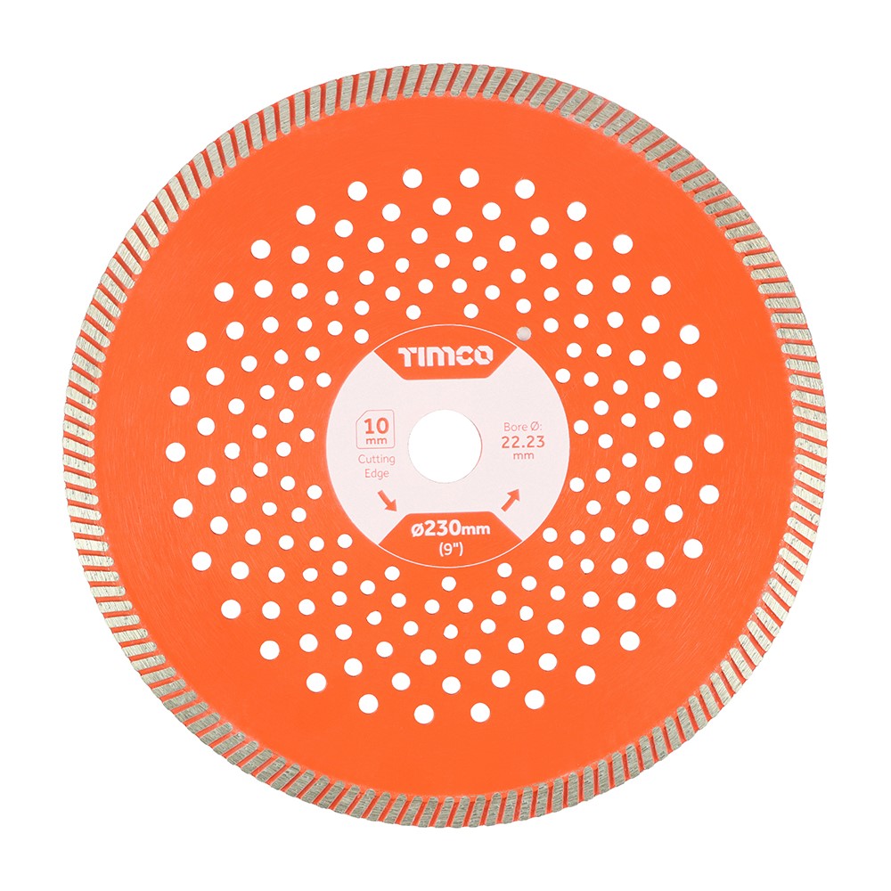 TIMCO Premium Diamond Blade - Turbo Continuous 230 x 22.2mm