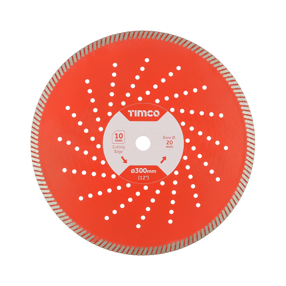 TIMCO Premium Diamond Blade - Turbo Continuous 300 x 20mm