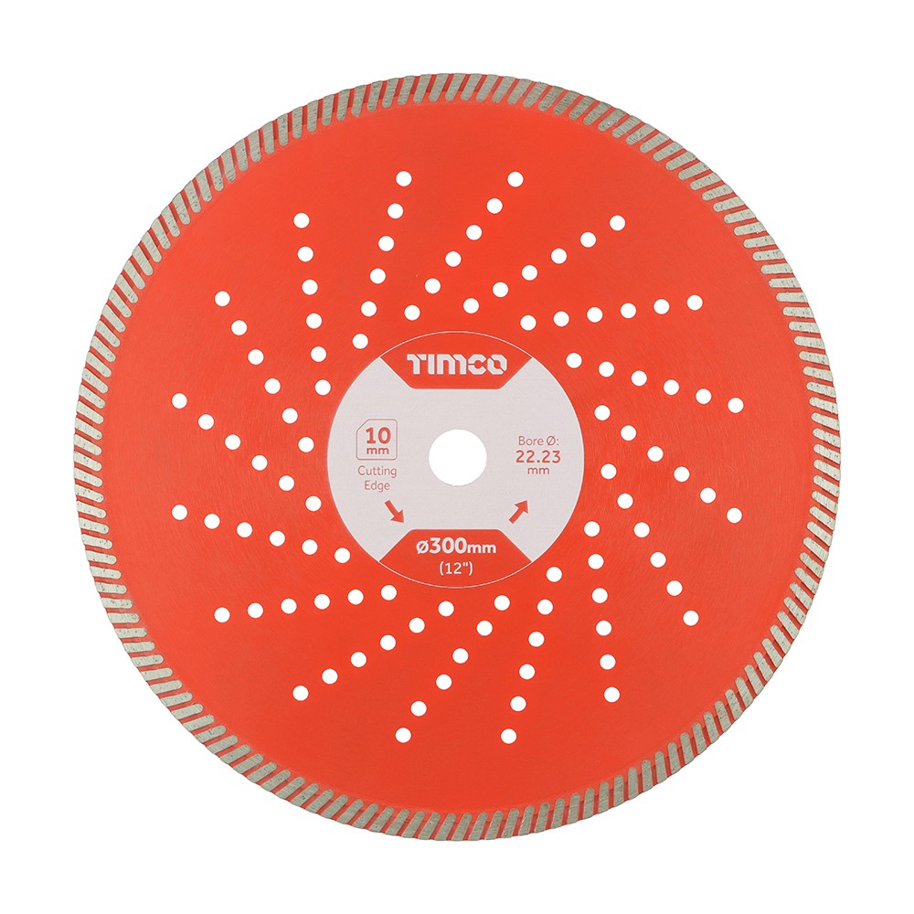 TIMCO Premium Diamond Blade - Turbo Continuous 300 x 22.2mm