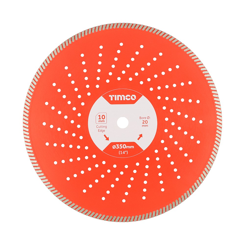 TIMCO Premium Diamond Blade - Turbo Continuous 350 x 20mm
