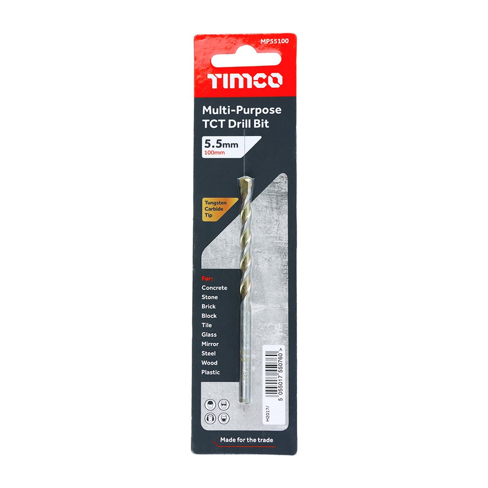 TIMCO TCT Multi-Purpose Drill Bit 5.5 x 100mm
