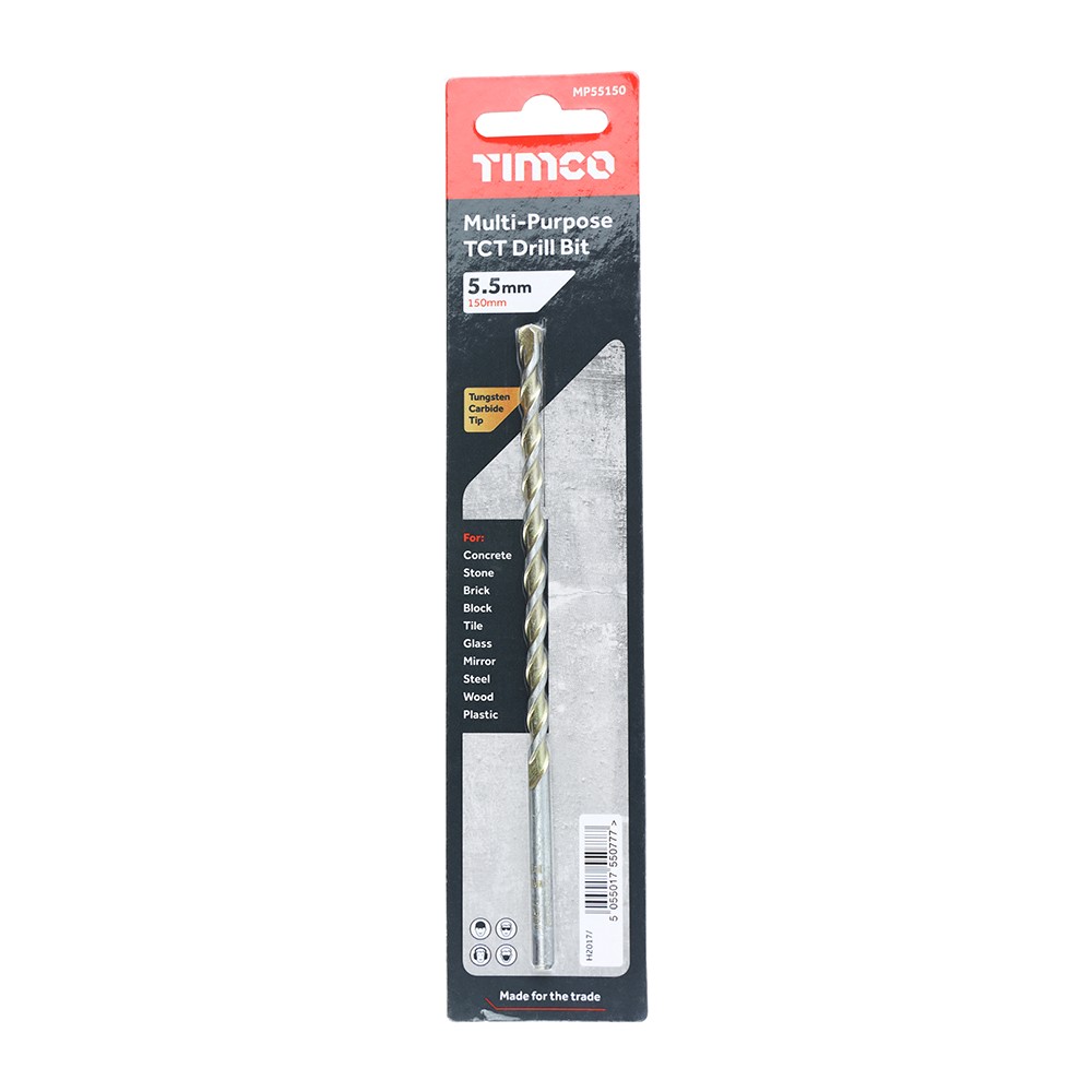 TIMCO TCT Multi-Purpose Drill Bit 5.5 x 150mm