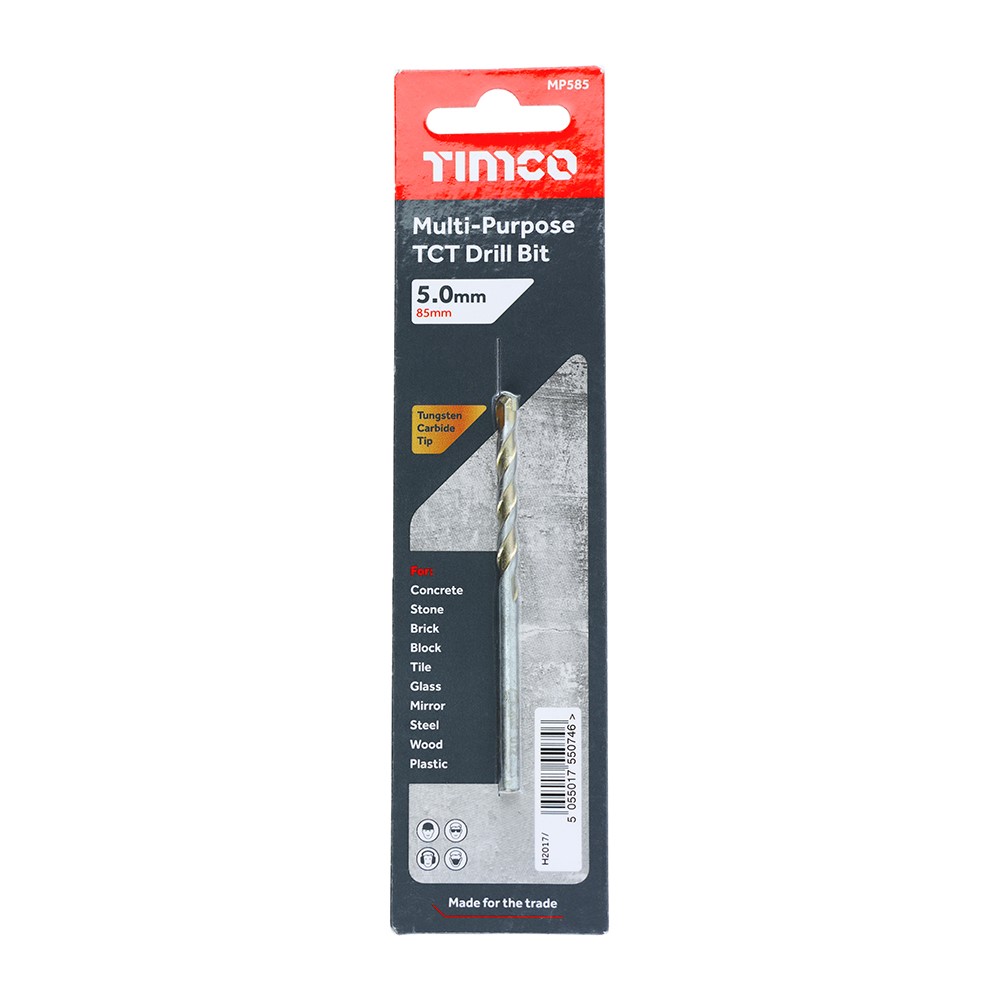 TIMCO TCT Multi-Purpose Drill Bit 5.0 x 85mm