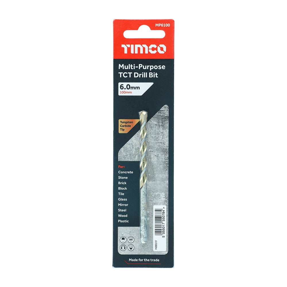 TIMCO TCT Multi-Purpose Drill Bit 6.0 x 100mm