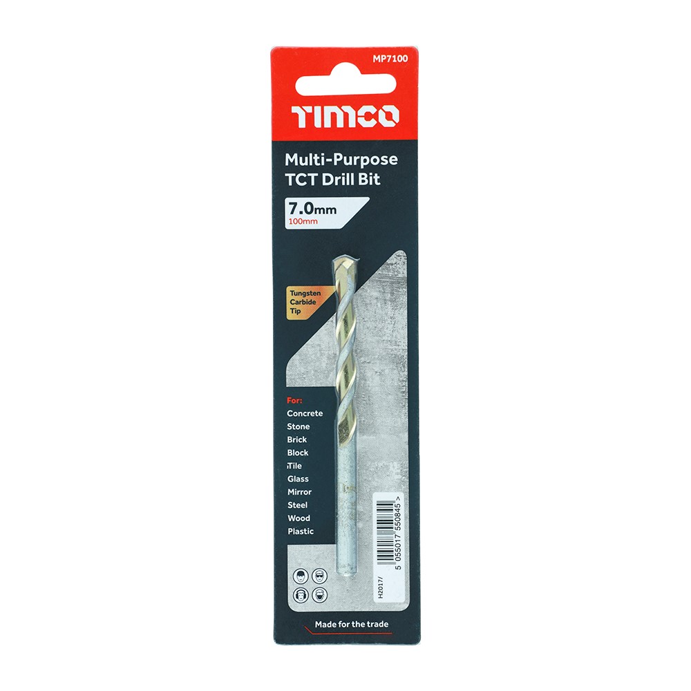 TIMCO TCT Multi-Purpose Drill Bit 7.0 x 100mm