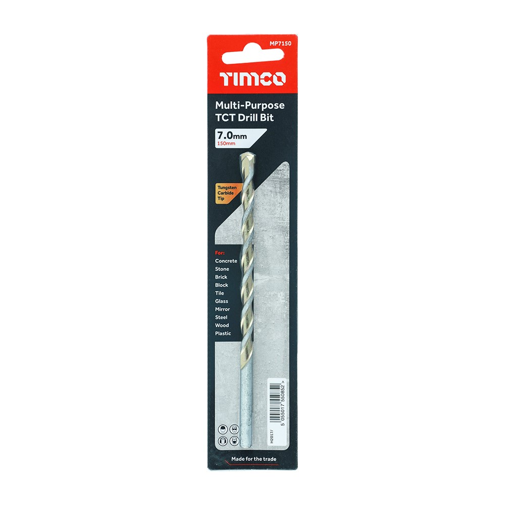 TIMCO TCT Multi-Purpose Drill Bit 7.0 x 150mm