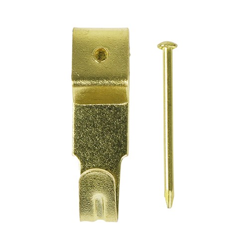 TIMCO Mixed Picture Hanging Hooks - Electro Brass Mixed (8)