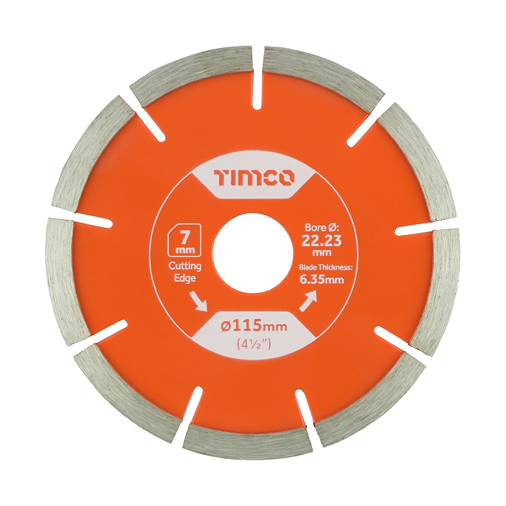 TIMCO Mortar Raking Diamond Blade - Segmented 115 x 22.2mm