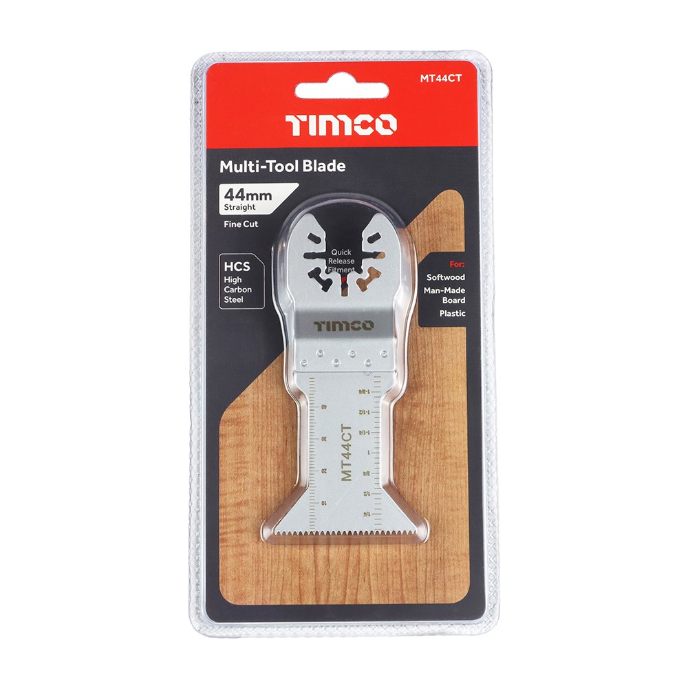 TIMCO Multi-Tool Blades - Straight Coarse - For Wood 44mm