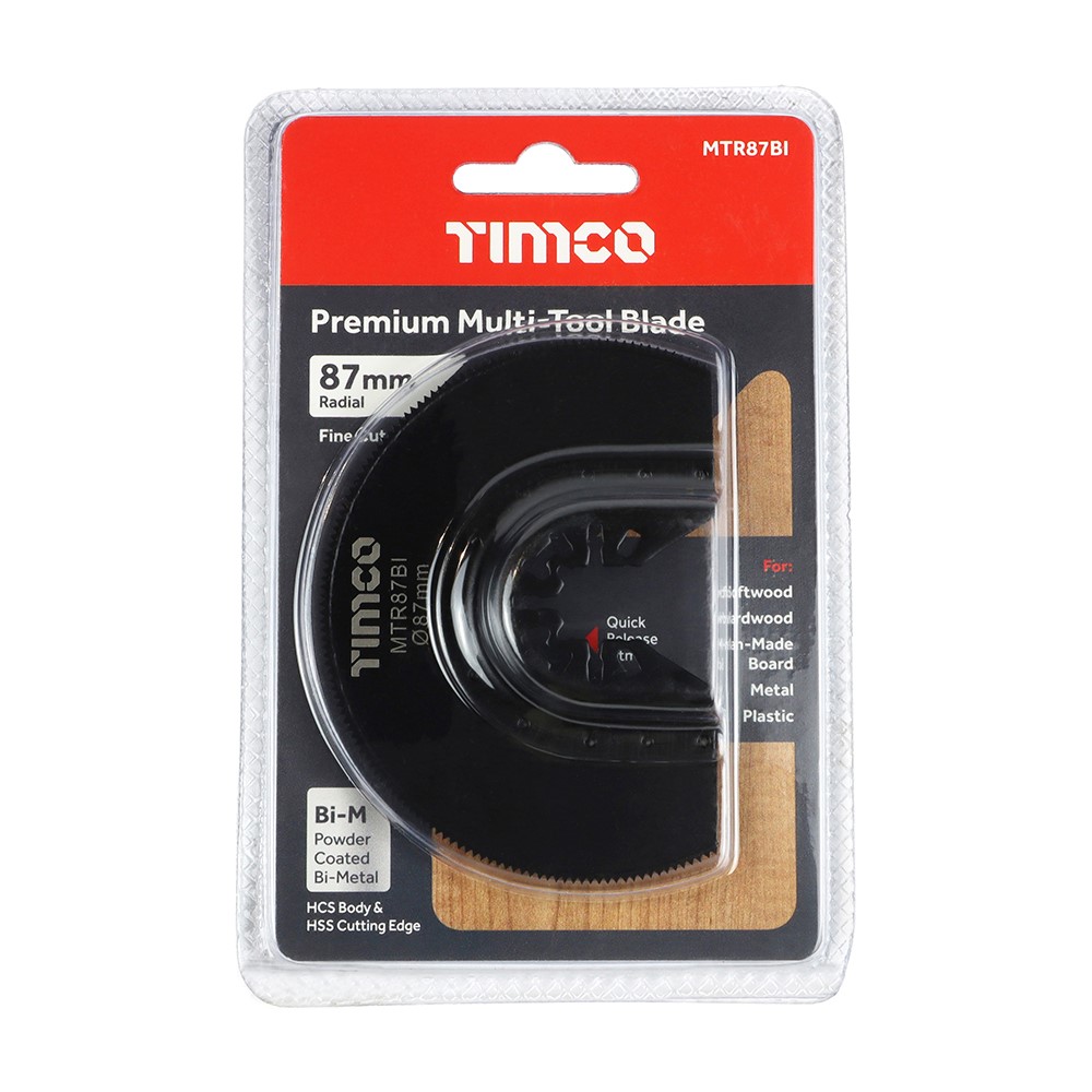 TIMCO Premium Multi-Tool Blade - Radial - For Wood / Metal Dia. 87mm