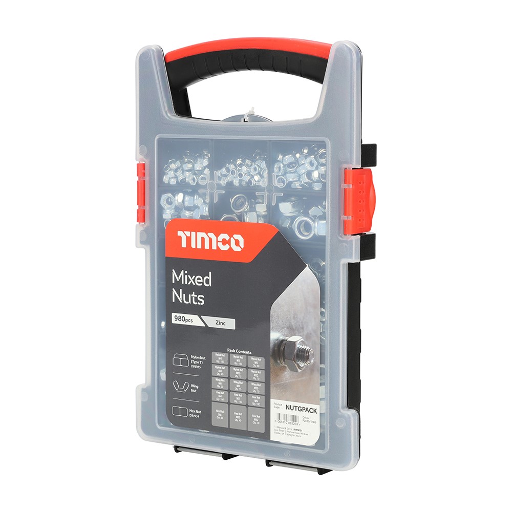 TIMCO Mixed Nuts Grab Pack - Zinc 980 Pack