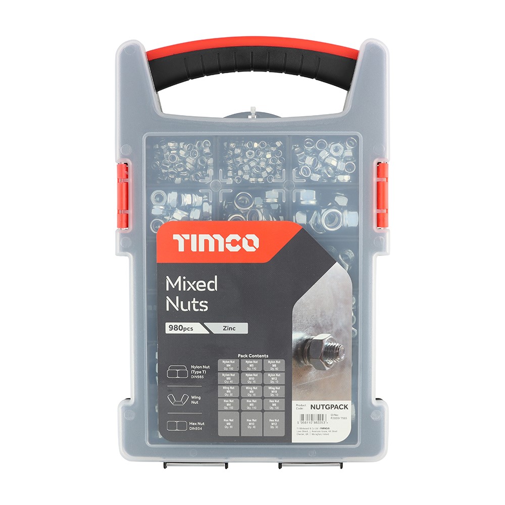 TIMCO Mixed Nuts Grab Pack - Zinc 980 Pack