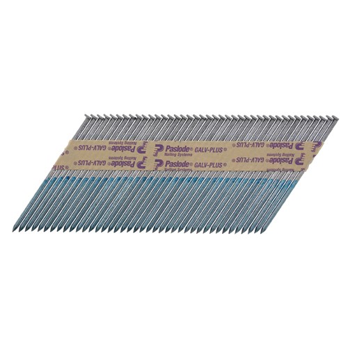 TIMCO Paslode IM350+ Nails & Fuel Cells Trade Pack - Plain Shank - Galvanised + - 141234 3.1 x 90mm/2CFC (2,200 Pack)