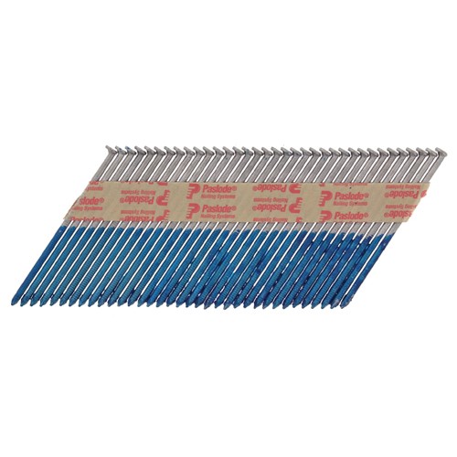 TIMCO Paslode IM350+ Nails & Fuel Cells Trade Pack - Unilock Shank - Hot Dipped Galvanised - 141236 3.1 x 90mm/2CFC (2,200 Pack)