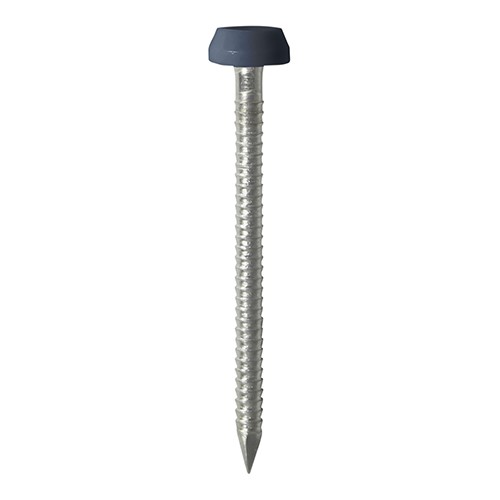 TIMCO Polymer Headed Pins - A4 Stainless Steel - Anthracite Grey 30mm (250 Pack)