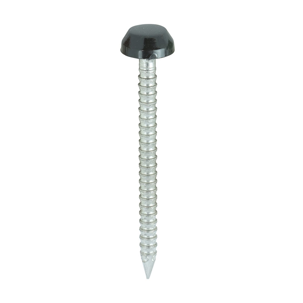 TIMCO Polymer Headed Pins - A4 Stainless Steel - Black 30mm (250 Pack)