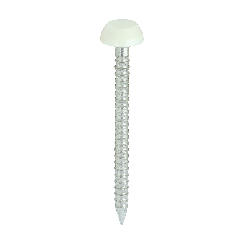 TIMCO Polymer Headed Pins - A4 Stainless Steel - Cream 30mm (250 Pack)