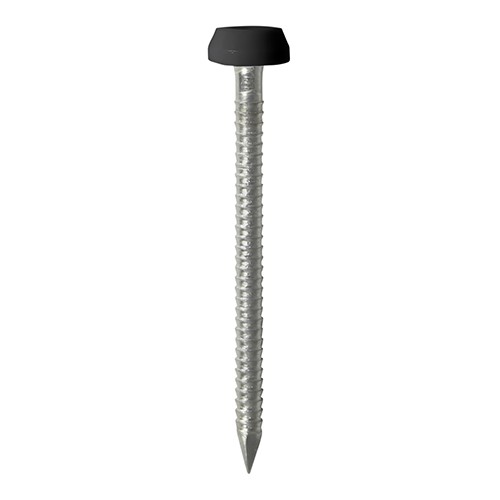 TIMCO Polymer Headed Pins - A4 Stainless Steel - Black 40mm (250 Pack)