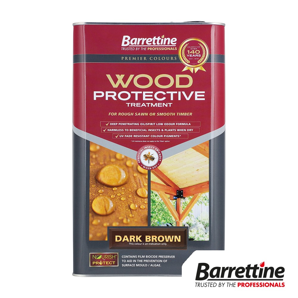 TIMCO Wood Protective Treatment - Dark Brown 5L (Pack of 2)