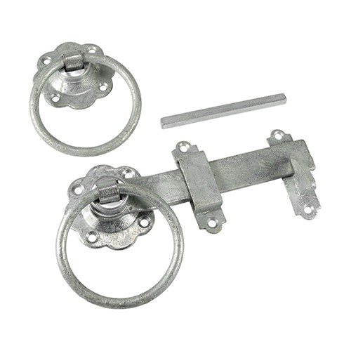 TIMCO Ring Gate Latch - Plain - Hot Dipped Galvanised 6