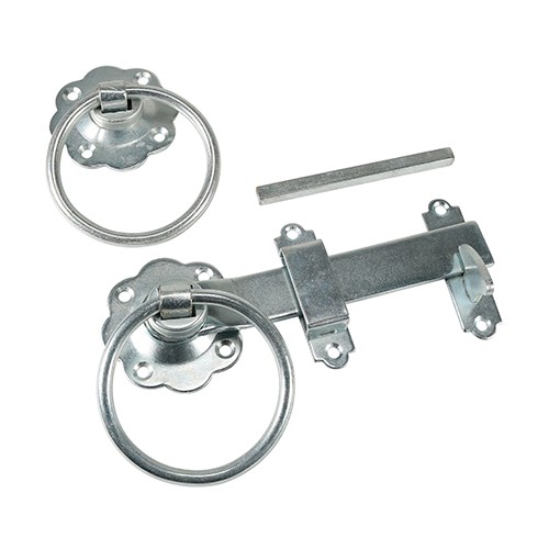TIMCO Ring Gate Latch - Plain - Zinc 6