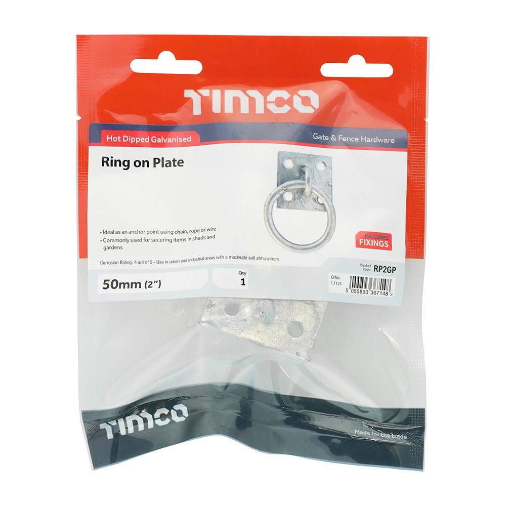 TIMCO Ring on Plate - Hot Dipped Galvanised 2