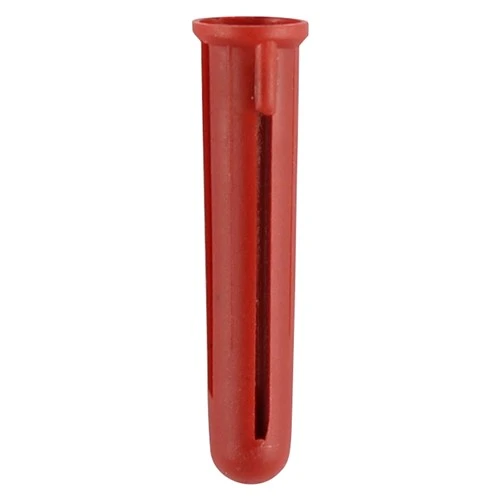 TIMCO Plastic Plugs - Red 30mm (Pack of 100)