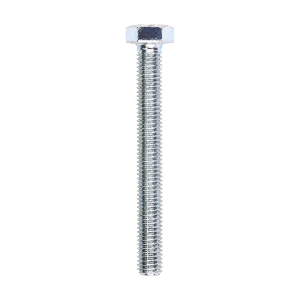 TIMCO Set Screws Grade 8.8 DIN 933 Bright Zinc Plated M8 x 70mm (100 Pack)