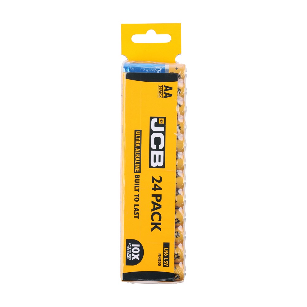 JCB Ultra Alkaline Batteries AA (24 Pack)