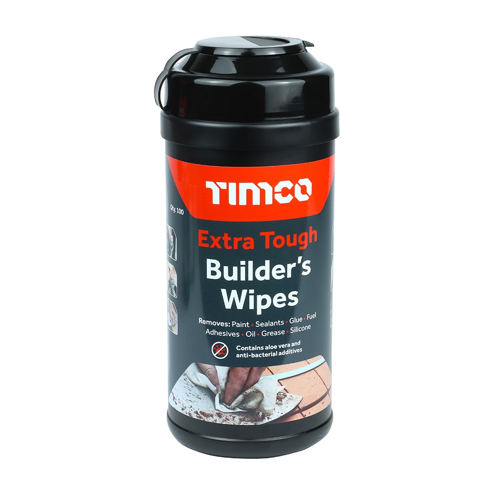 TIMCO Extra Tough Builders Wipes 100 Wipes (Pack of 6)