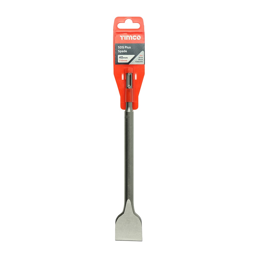 TIMCO SDS Plus Steels - Spade 40 x 250mm