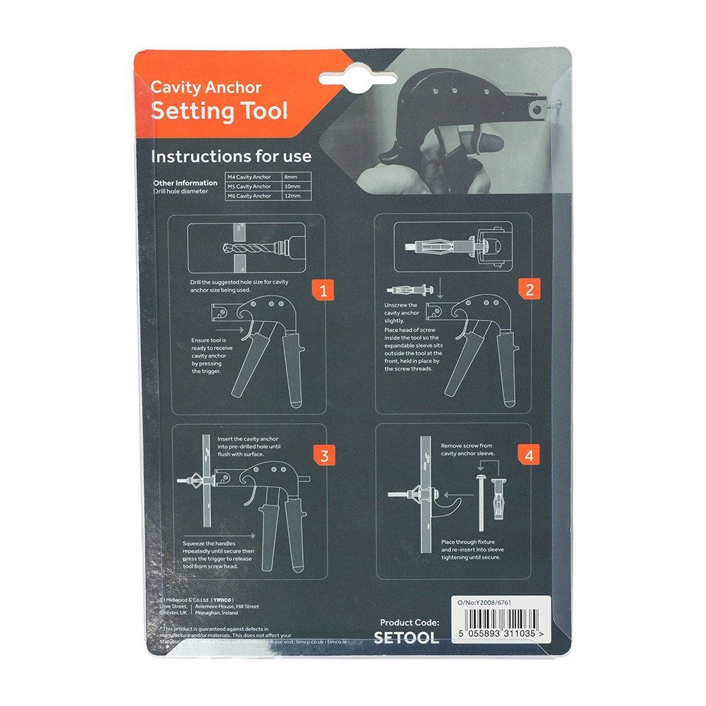 TIMCO Cavity Anchor Setting Tool