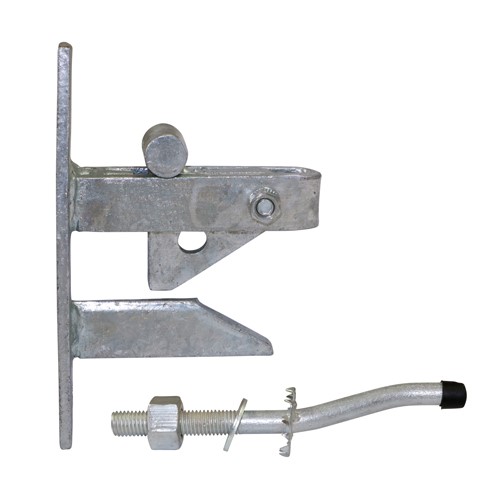 TIMCO Self Locking Gate Catch With Cranked Striker - Hot Dipped Galvanised 120mm