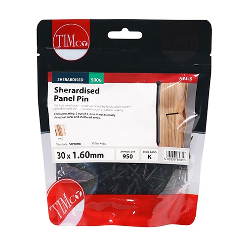 TIMCO Panel Pins - Sherardised 30 x 1.60mm (0.5kg)