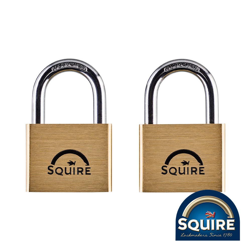 TIMCO Premium Brass Lion Padlock - Keyed Alike - LN5T 50mm (2 Pack)